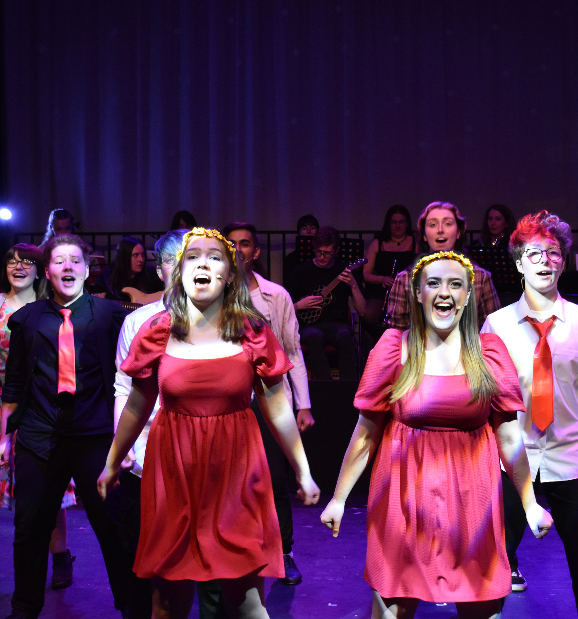 Photo of LOCO Show Co society performing a song during Our House the Musical
